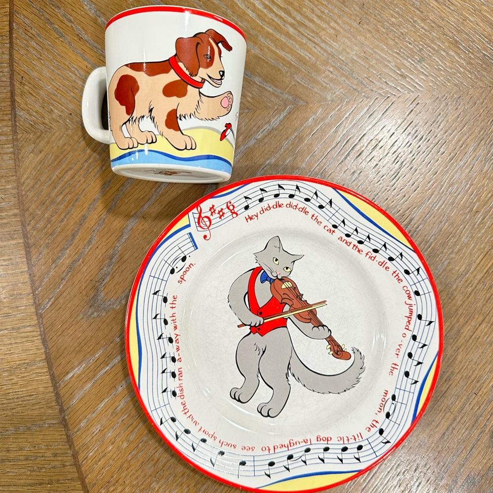 RARE TIFFANY AND CO HEY DIDDLE DIDDLE 1992 CHILDRENS SET